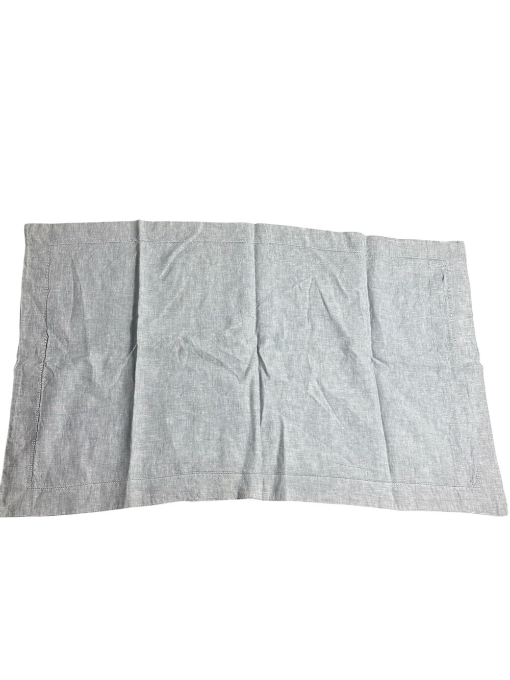 Pottery barn 100% linen gray‎ pillow case sham cover capsule 36”x20”